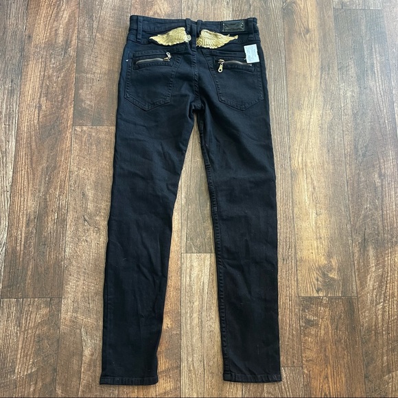 SOLD Robin’s Biker Jeans 24k hardware - Picture 6 of 7